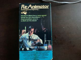 Re - Animator (1985) Vhs Rare Horror