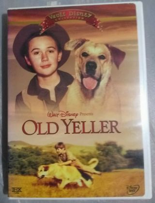Old Yeller (dvd,  2002,  2 - Disc Set) Thick Case Oop Rare Out Of Print Vault Disney