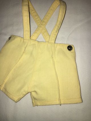 Terri Lee Vintage Clothing 1950’s Overall Shorts Yellow