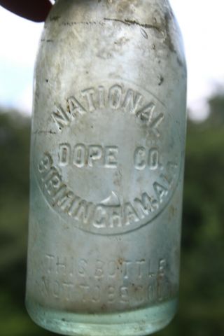 National Dope Co.  Birmingham Alabama Bottle Circle Slug Ala Al Rare Doc334