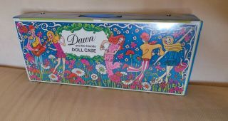 Vintage Dawn & Her Friends Accessory Doll Case 1970 Topper Toys 7.  5 " X 18 "