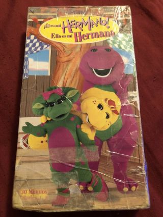 Barney’s Oh Brother,  She’s My Sister Spanish Vhs Rare