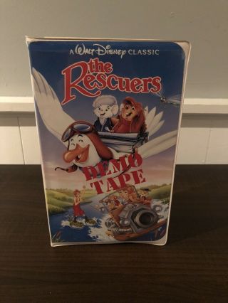 The Rescuers Vhs - Disney Black Diamond Classic Clamshell Ultra Rare Demo Tape