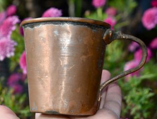 Rustic Antique Copper Mug / Cup