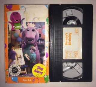 Barney - Barneys Birthday (vhs,  1992) Rare