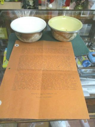 Rare & Vintage Abbott Magic Chinese Rice Bowls Ca 1940