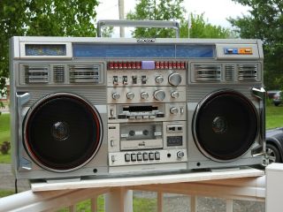 Rare Huge Vintage 1980s Clairtone 7980 Conion C100f Helix Boombox Radio