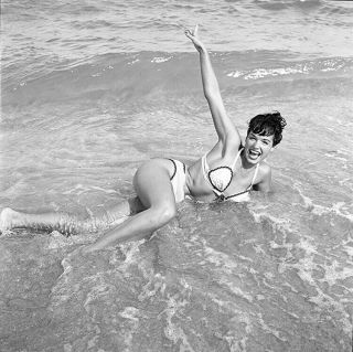 Rare Bettie Page 1954 Camera Negative Bunny Yeager Sexy Bikini Pin Up