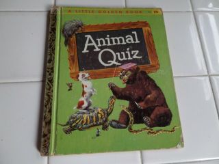 Animal Quiz,  A Little Golden Book,  1960 (a Ed;vintage Children 