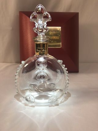 Remy Martin Louis Xiii 750 Ml Cognac Baccarat Crystal Bottle,  Case And Stopper