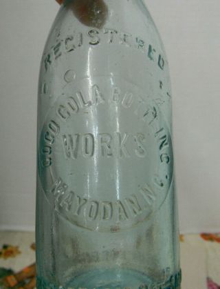 Ex Rare Mayodan Nc Ss Coca Cola Bottle,  Center Slug Plate,  Coco Cola Misprint