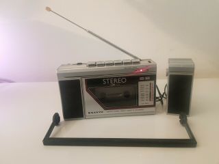 Rare Vintage Sanyo M - S200 Mini Boombox Separate Speaker Japan Radio As - Is/parts