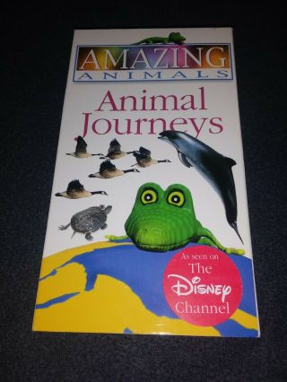 Animals Animal Journeys Vhs Tape Rare Disney Channel