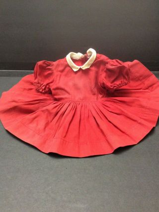 Doll Clothing Terri Lee Tagged 1950’s Red Dress Vintage