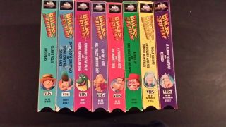 Back To The Future The Animated Series Vhs Rare Oop Set Of 8 Videotapes