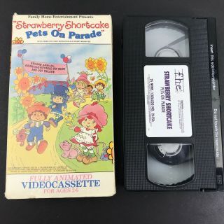 Strawberry Shortcake - Pets On Parade Full Animated Rare Vhs 1982