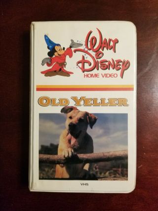 Walt Disney Old Yeller Vhs Classic Home Video Not For Rental Rare
