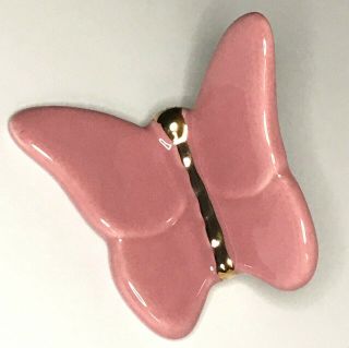Nora Fleming - Retired Mini - Pink Butterfly - Limited Edition - Rare