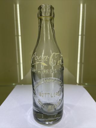 Rare Coca Cola Straight Sided Bottle,  Villa Rica,  Ga Slug