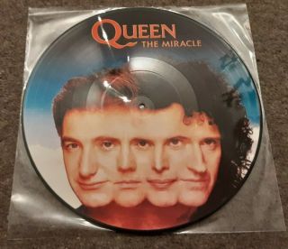Queen - The Miracle - Rare 12 " Vinyl Picture Disc Lp Freddie Mercury