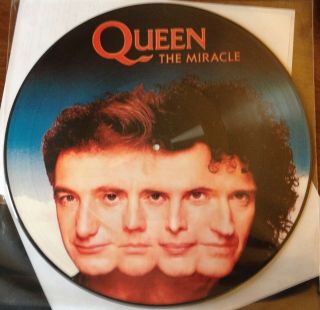 Queen The Miracle Picture Disc Lp Ltd Ed Uk Import Freddie Mercury Rare -