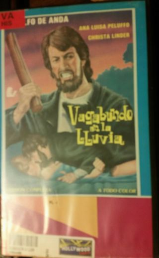 Vagabundo En La Lluvia De Anda Peluffo Lazarenzo Linder Rare Spanish Vhs Video