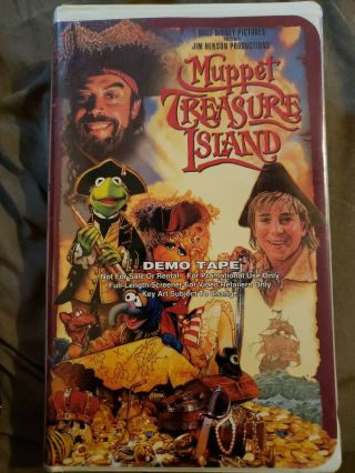 Rare Demo Promo Vhs Muppet Treasure Island - Jim Henson 