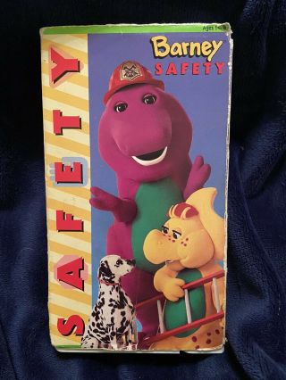 Barney - Barney Safety (vhs,  1995) Rare Oop
