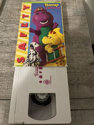 Vhs Barney & Friends Barney Safety 1995 Tape Oop Rare