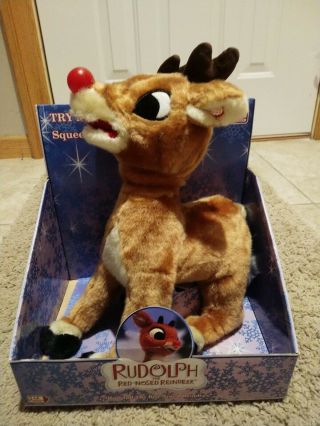 Rudolph The Red Nosed Reindeer Singing Moving Rudolph Plush
