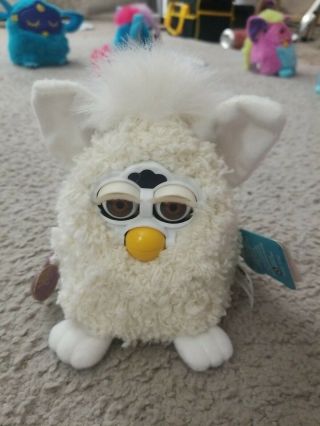 Furby Baby Curly Brown Eyes Functioning With Tags